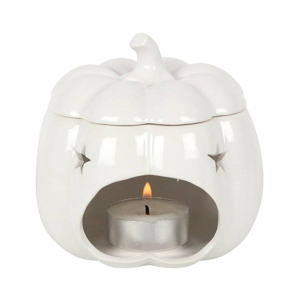 White Pumpkin Oil Burner - Home Decor Emporium