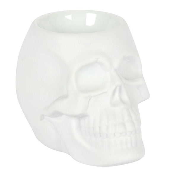 White Skull Oil Burner - Home Decor Emporium