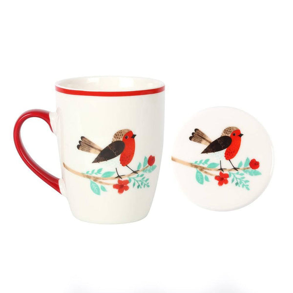 Winter Robin Mug and Coaster Set - Home Decor Emporium