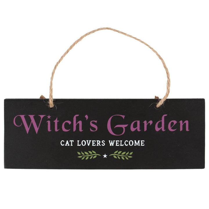 Witch's Garden Hanging Sign - Home Decor Emporium