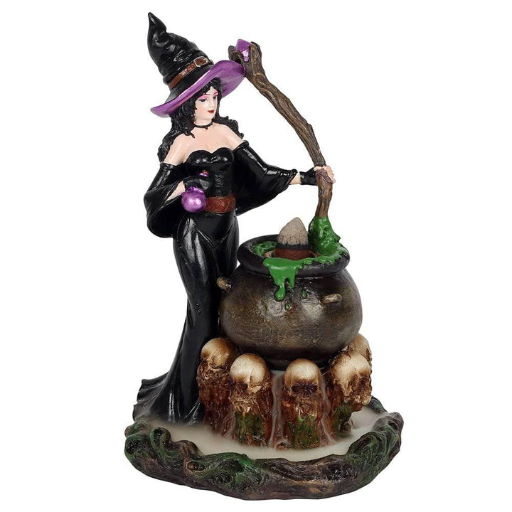 Witch with Cauldron Backflow Incense Burner - Home Decor Emporium