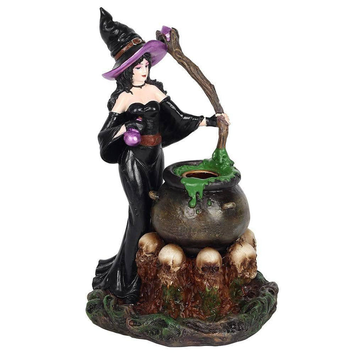 Witch with Cauldron Backflow Incense Burner - Home Decor Emporium