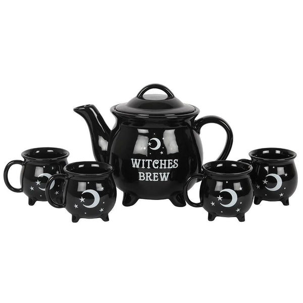 Witches Brew Ceramic Cauldron Tea Set - Home Decor Emporium