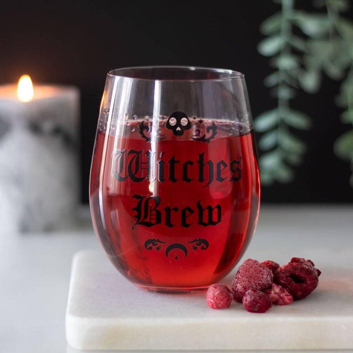 Witches Brew Stemless Wine Glass - Home Decor Emporium