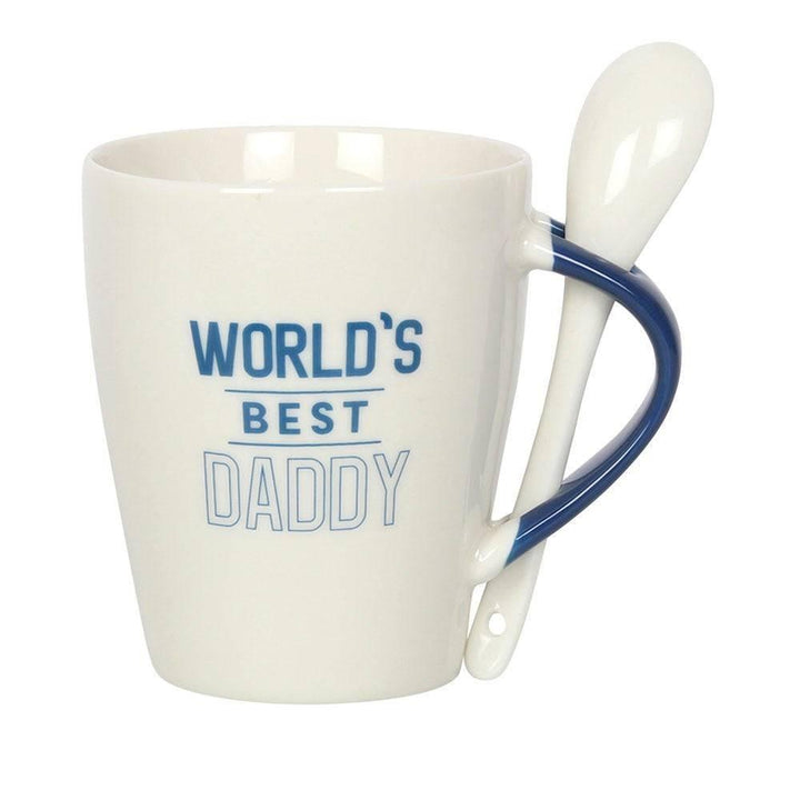 World's Best Daddy Ceramic Mug and Spoon Set - Home Decor Emporium