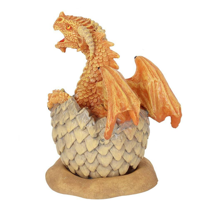 Yellow Hatching Dragon Incense Cone Burner - Home Decor Emporium