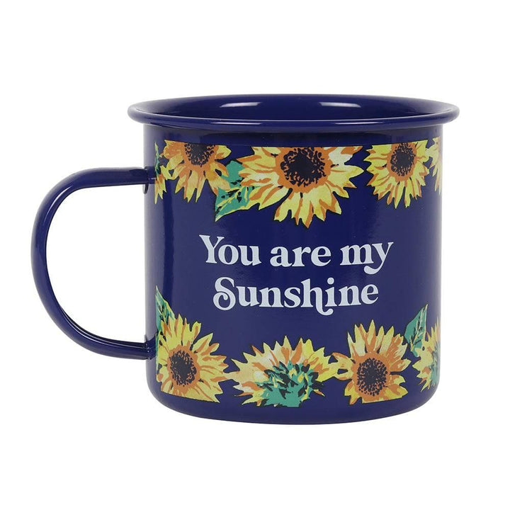 You Are My Sunshine Sunflower Enamel Mug - Home Decor Emporium