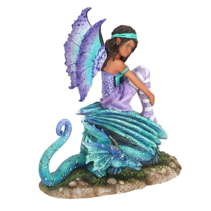 16cm Dragon Perch Fairy Figurine by Amy Brown - Home Decor Emporium