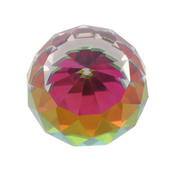 6cm Faceted Rainbow Crystal - Home Decor Emporium