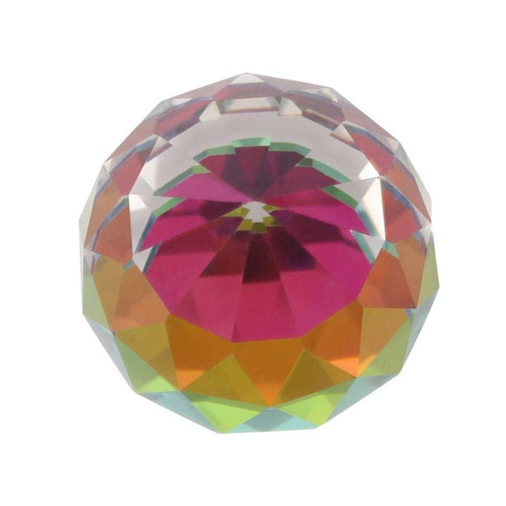 6cm Faceted Rainbow Crystal - Home Decor Emporium