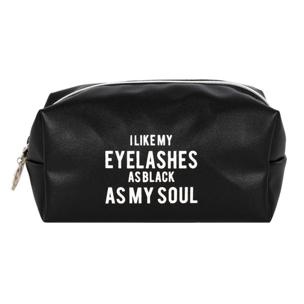 As Black As My Soul Makeup Bag - Home Decor Emporium