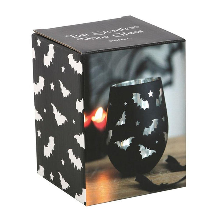 Bat Stemless Wine Glass - Home Decor Emporium