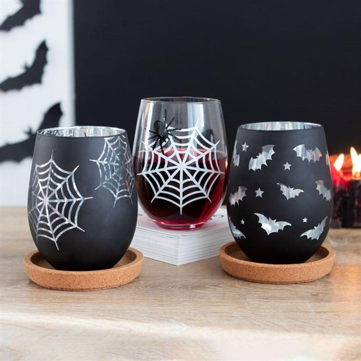 Bat Stemless Wine Glass - Home Decor Emporium