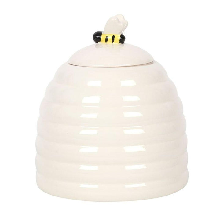 Bee Happy Ceramic Storage Jar - Home Decor Emporium