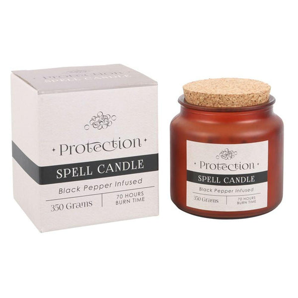 Black Pepper Infused Protection Spell Candle - Home Decor Emporium