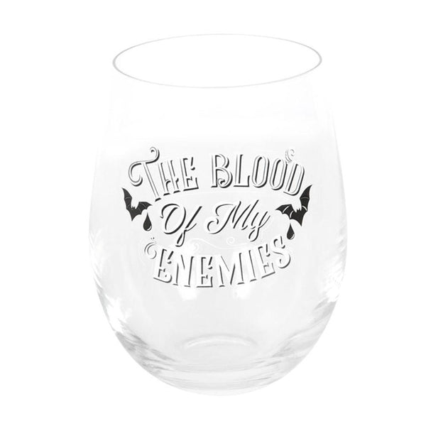 Blood Of My Enemies Stemless Wine Glass - Home Decor Emporium