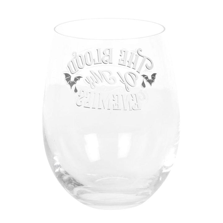 Blood Of My Enemies Stemless Wine Glass - Home Decor Emporium