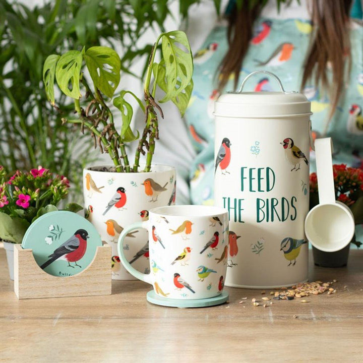 British Garden Birds Ceramic Plant Pot - Home Decor Emporium