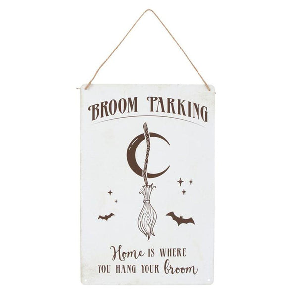 Broom Parking Metal Sign - Home Decor Emporium