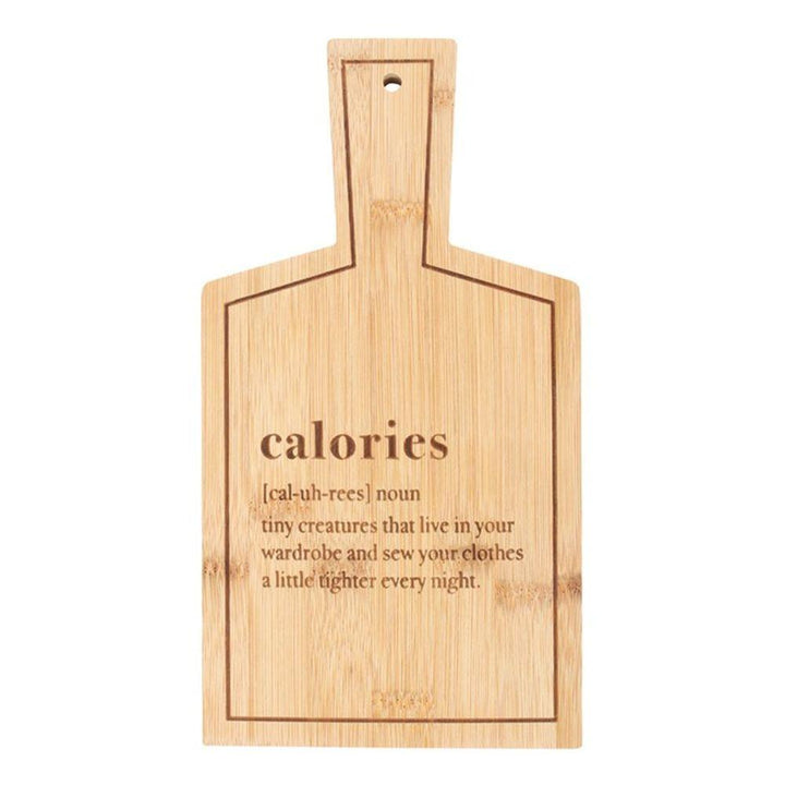Calories Bamboo Serving Board - Home Decor Emporium