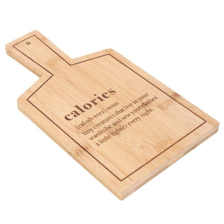 Calories Bamboo Serving Board - Home Decor Emporium