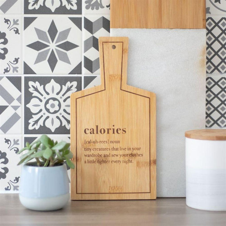 Calories Bamboo Serving Board - Home Decor Emporium