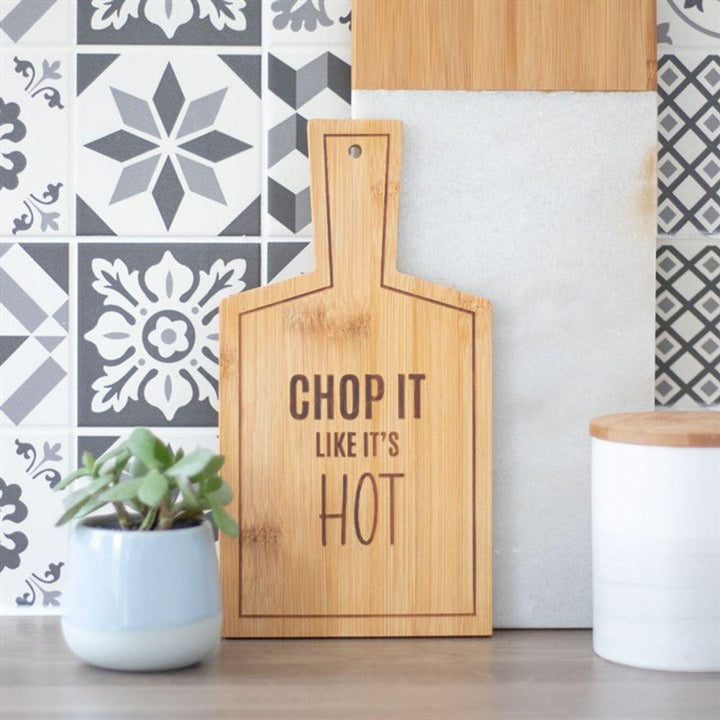 Chop It Like It's Hot Bamboo Serving Board - Home Decor Emporium