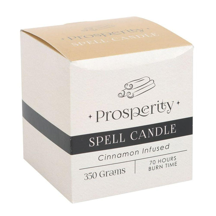 Cinnamon Infused Prosperity Spell Candle - Home Decor Emporium