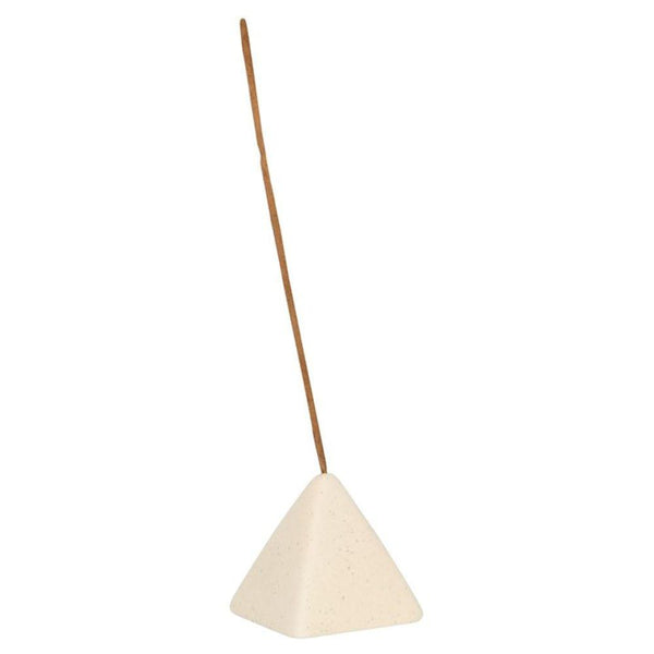 Cream Speckle Pyramid Incense Stick Holder - Home Decor Emporium
