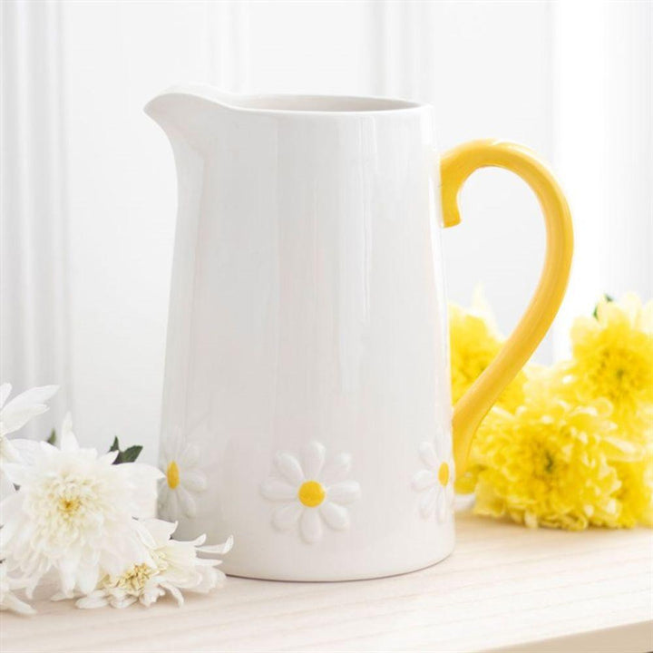 Daisy Ceramic Flower Jug - Home Decor Emporium