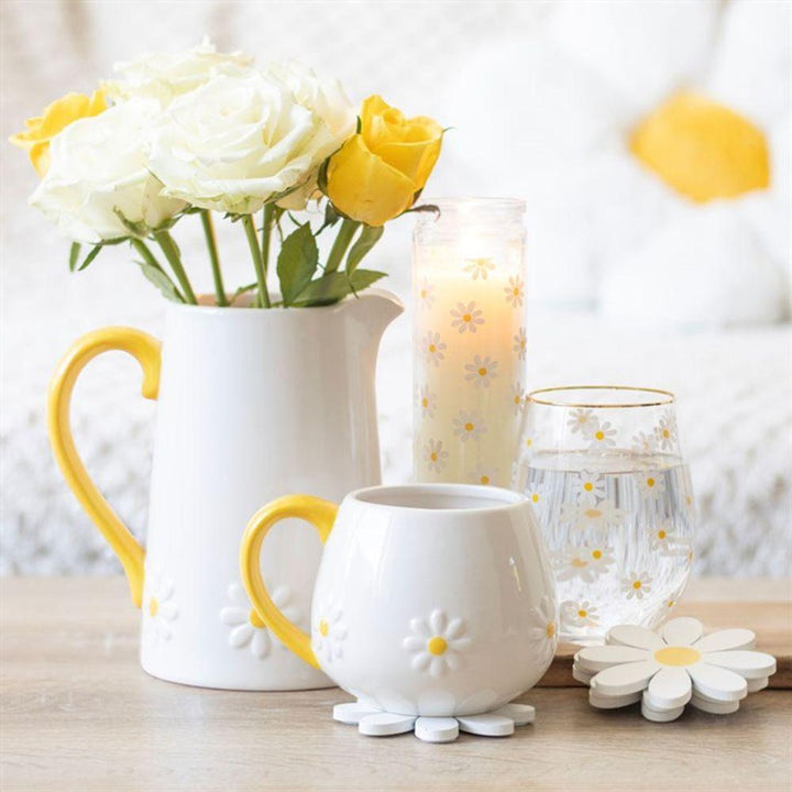 Daisy Ceramic Flower Jug - Home Decor Emporium