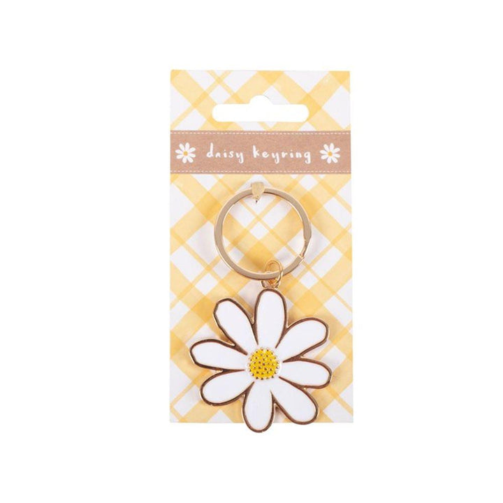 Daisy Enamel Keyring - Home Decor Emporium