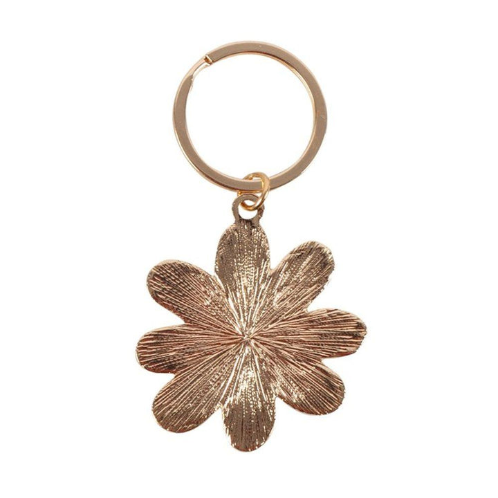 Daisy Enamel Keyring - Home Decor Emporium