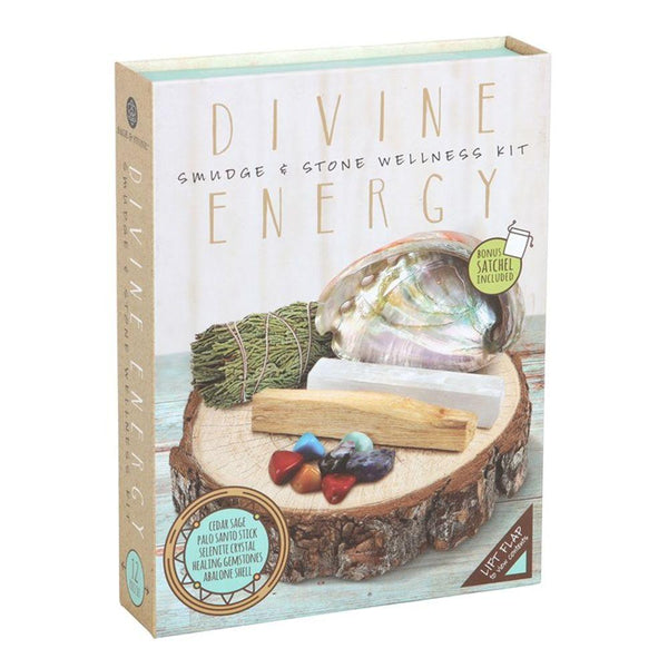 Divine Energy Smudge and Stone Wellness Kit - Home Decor Emporium