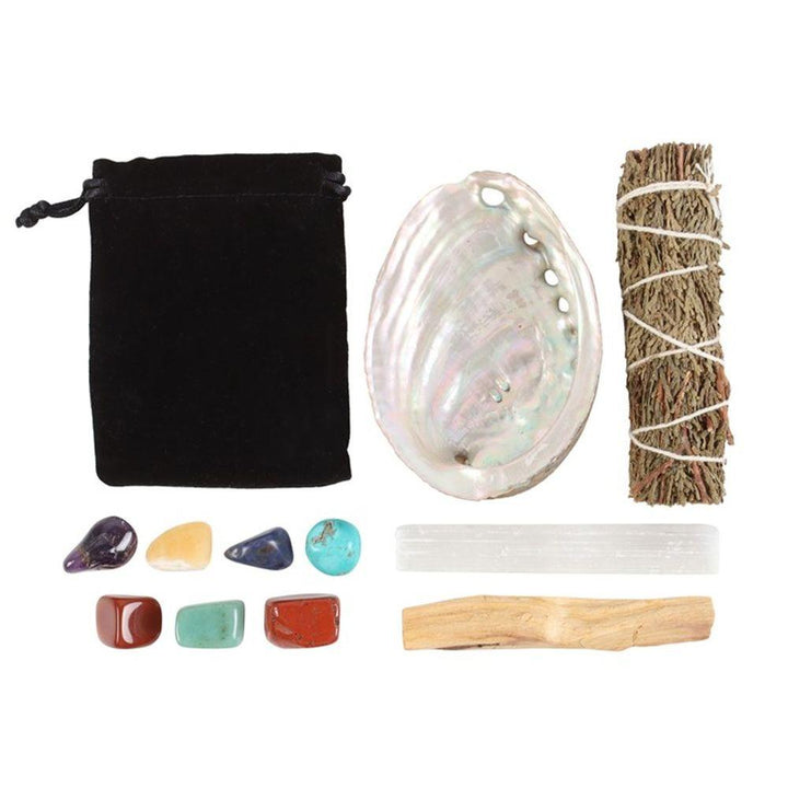 Divine Energy Smudge and Stone Wellness Kit - Home Decor Emporium