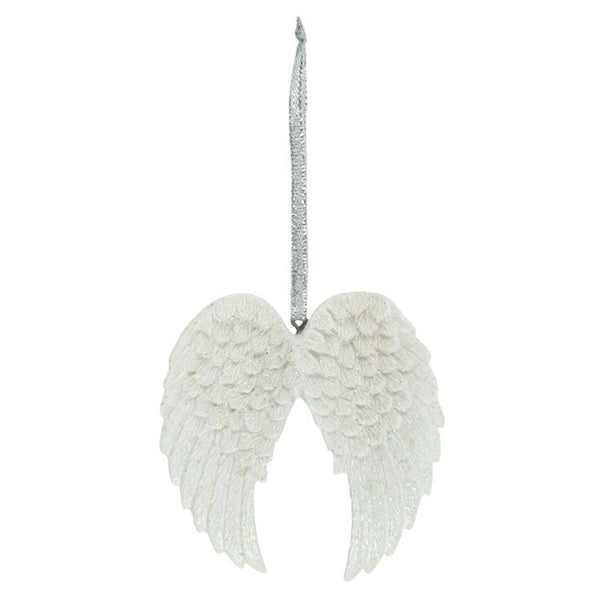 Double Glitter Angel Wing Hanging Decoration - Home Decor Emporium