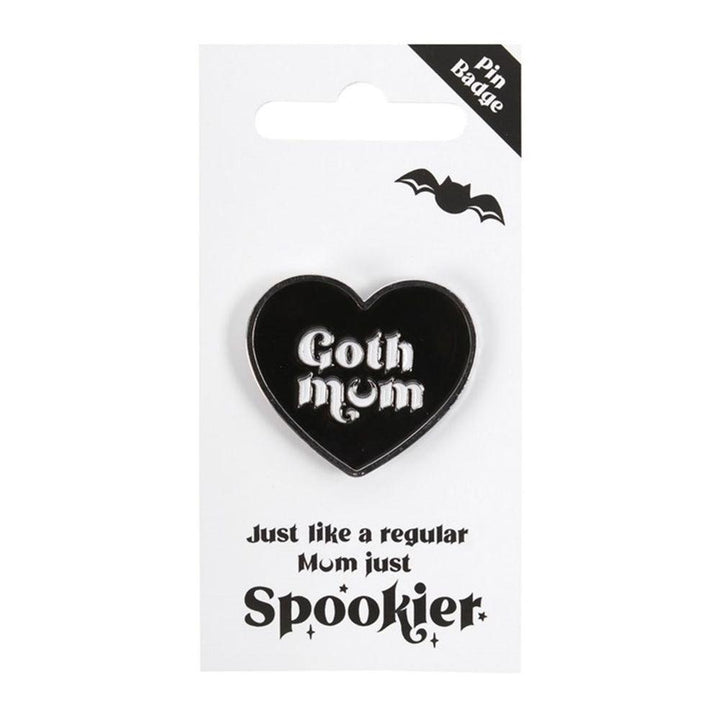 Goth Mum Pin Badge - Home Decor Emporium
