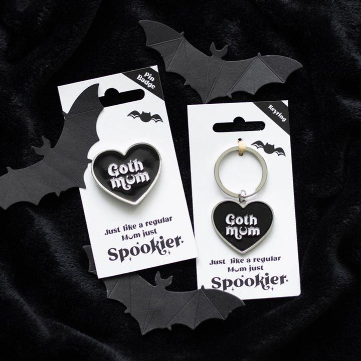 Goth Mum Pin Badge - Home Decor Emporium