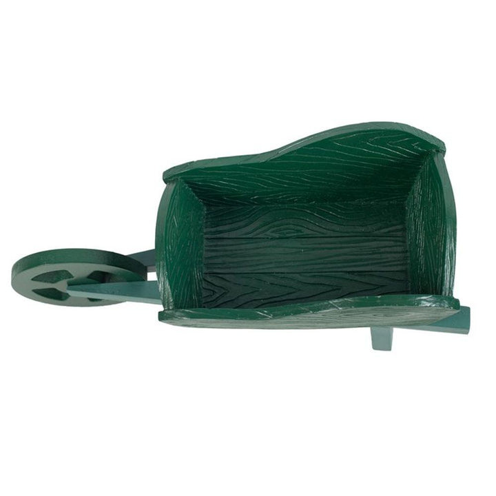 Green Resin Wheelbarrow Planter - Home Decor Emporium