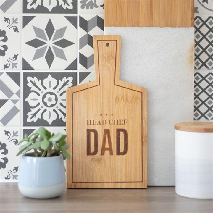 Head Chef Dad Bamboo Serving Board - Home Decor Emporium