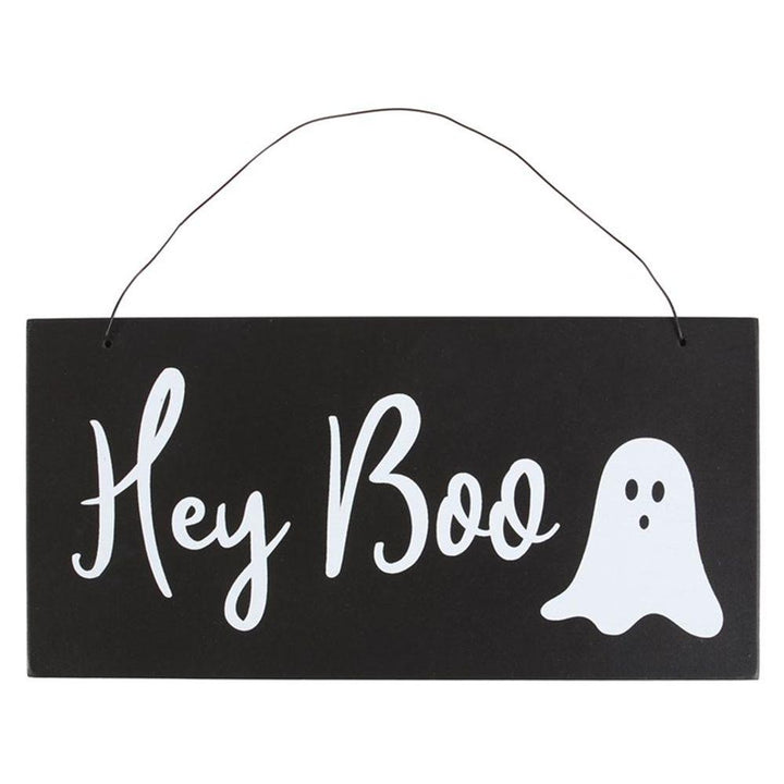 Hey Boo Hanging Sign - Home Decor Emporium