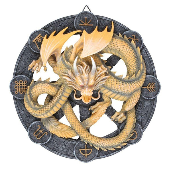 Imbolc Dragon Resin Wall Plaque by Anne Stokes - Home Decor Emporium