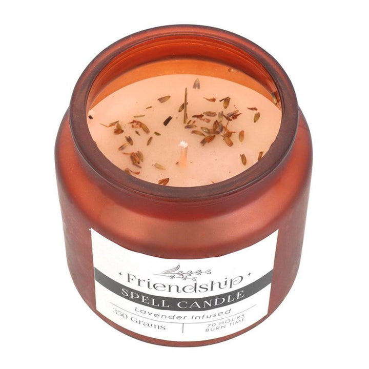 Lavender Infused Friendship Spell Candle - Home Decor Emporium