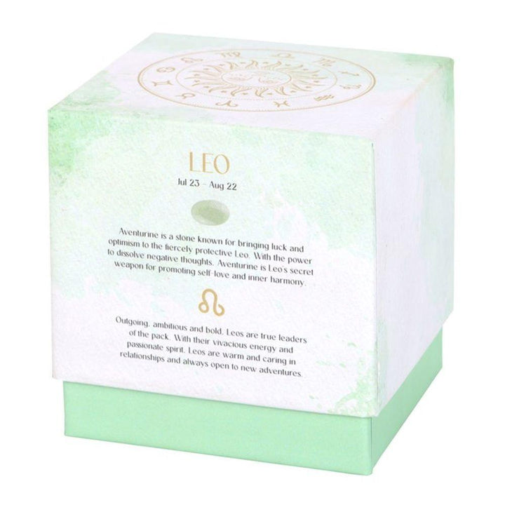 Leo Orange & Bergamot Gemstone Zodiac Candle - Home Decor Emporium