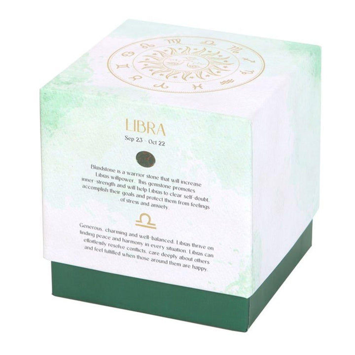 Libra Sweet Jasmine Gemstone Zodiac Candle - Home Decor Emporium