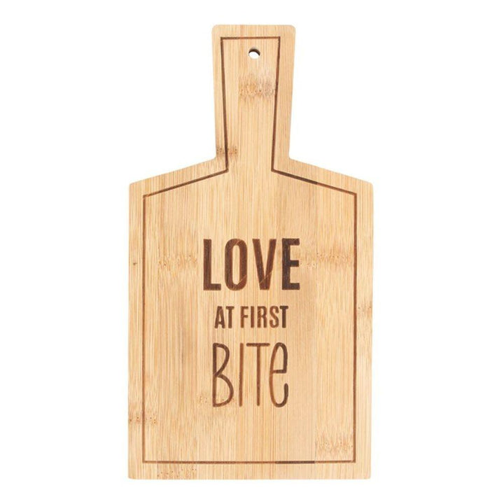 Love At First Bite Bamboo Serving Board - Home Decor Emporium