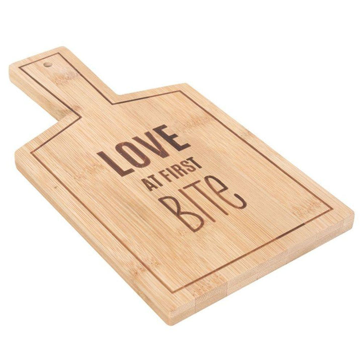 Love At First Bite Bamboo Serving Board - Home Decor Emporium