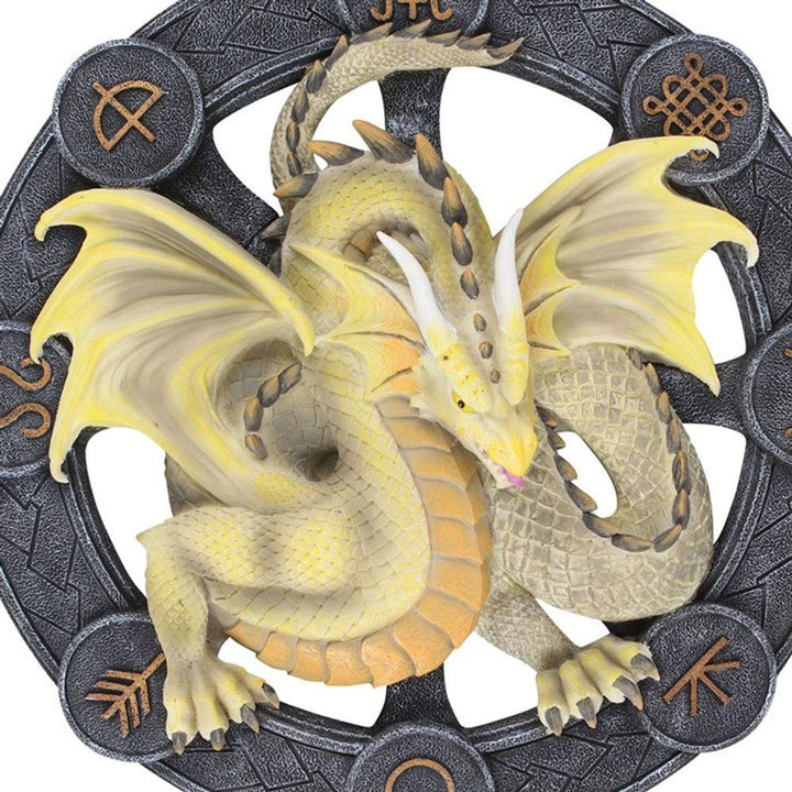 Mabon Dragon Resin Wall Plaque by Anne Stokes - Home Decor Emporium