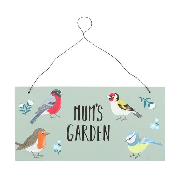 Mum's Garden British Garden Birds Sign - Home Decor Emporium
