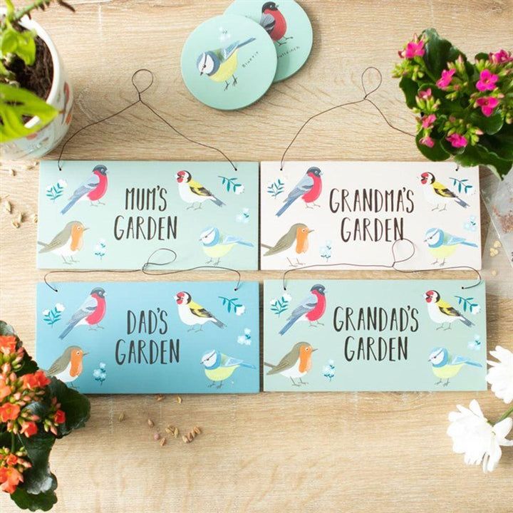 Mum's Garden British Garden Birds Sign - Home Decor Emporium